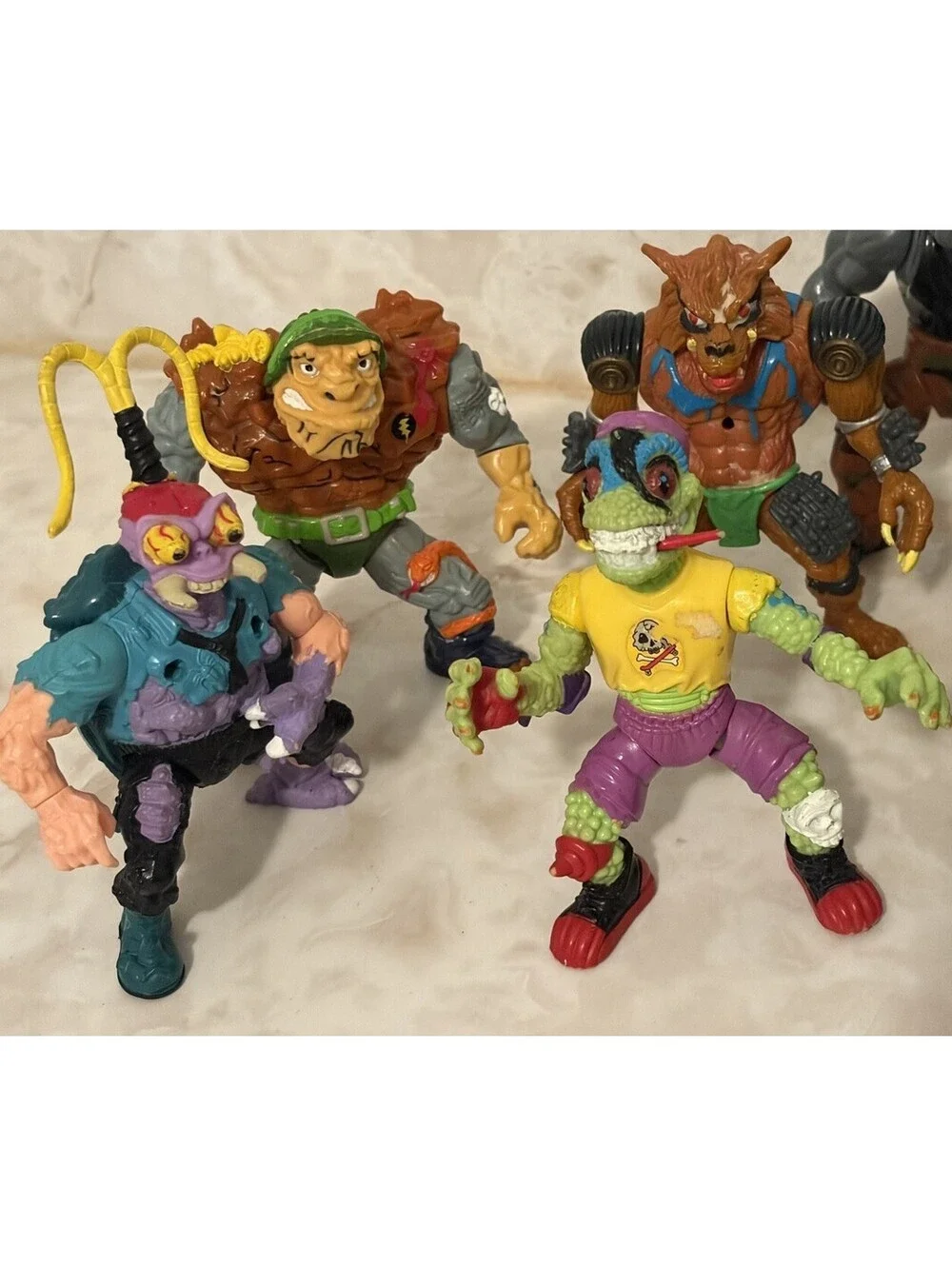 Vintage 1988 1991 TMNT Teenage Mutant Ninja Turtles Villains Lot Of 9 Toys